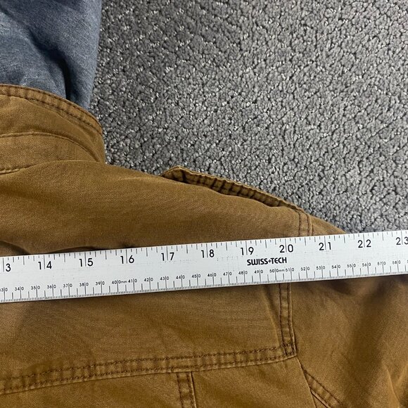 Levi's Canvas Jacket Men's XXL Sherpa Lined Removable Hooded Field Military 2XL - Picture 14 of 16